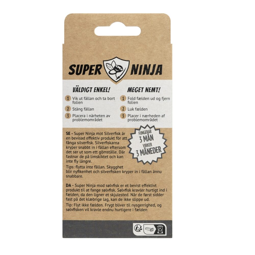 Silverfiskfälla 3-pack | Super Ninja - Bild 2