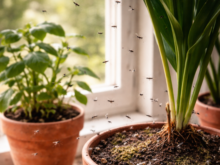 Sorgmyggor i krukväxter